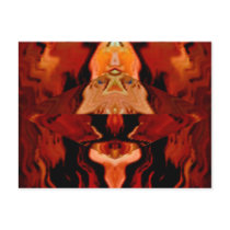 Golden Brown Spirit World - Healing Patterns V1 Postcards