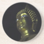 Golden Buddha at Night ... Thailand Beverage Coaster