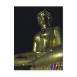 Golden Buddha at Night ... Thailand Postcards