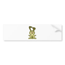 Golden Bunny Bumper Sticker