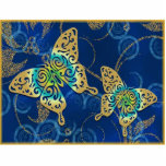 Golden Butterflies photo sculptures
