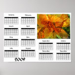 Golden butterfly collage - 2009 Calendar posters