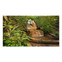 Golden Cascade Falls Art Photo