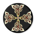 Golden Celtic Cross Magnet