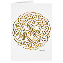 Golden Celtic Knot Greeting Cards