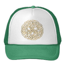 Golden Celtic Knot Mesh Hats