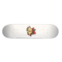 Golden Christmas Bells Skate Boards