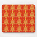golden Christmas tree, holiday mousepads