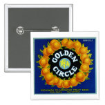 Golden Circle Oranges Pinback Button