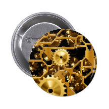 Golden clock mechanism pin