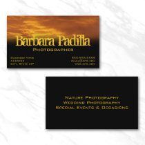 Golden Clouds Profile Card Business Card