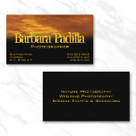 Golden Clouds Profile Card business cards