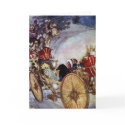 Golden Coach Fine Art Illustration Greeting Card
