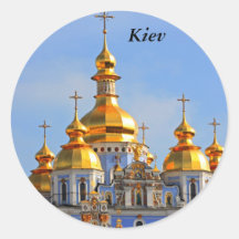 Golden copes of in cathedral in Kiev, Kiev Stickers