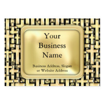 Golden Crosses Business Card Template
