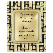 Golden Crosses Flyer Design