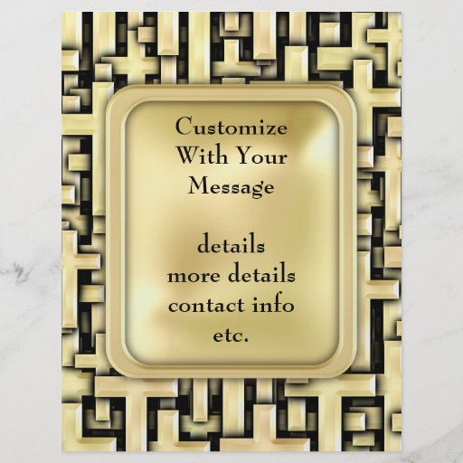 Golden Crosses Flyer Design