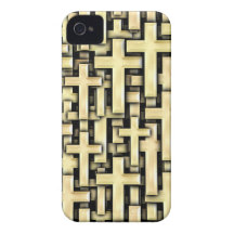 Golden Crosses iPhone 4 Covers