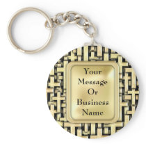 Golden Crosses Keychain
