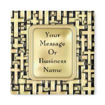Golden Crosses Refrigerator Magnet