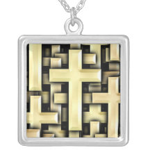 Golden Crosses Custom Necklace