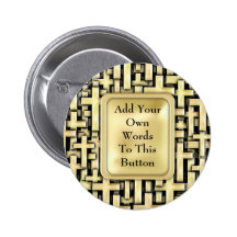 Golden Crosses Pinback Button