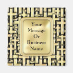 Golden Crosses Refrigerator Magnet
