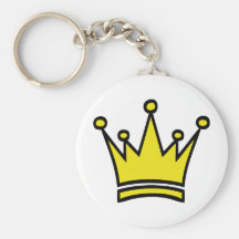 golden crown icon key chain