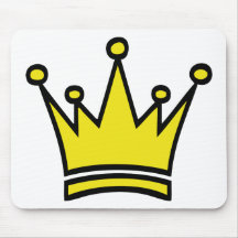 golden crown icon mousepads