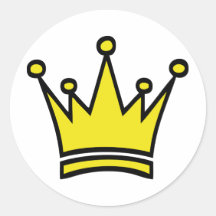 golden crown icon stickers