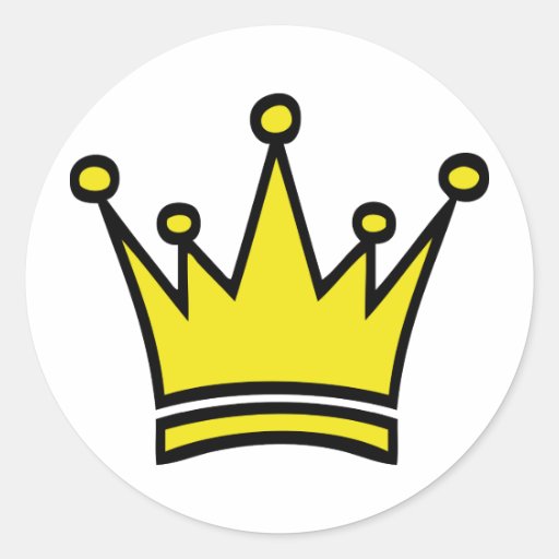 golden crown icon stickers