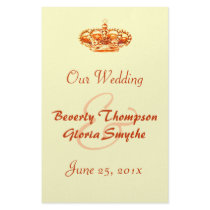 Golden Crown WEDDING Program flyer