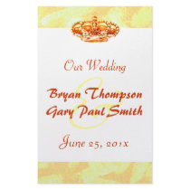 Golden Crown WEDDING Program flyer