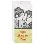 Golden Crown WEDDING Save-the-Date rack cards