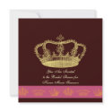 Golden Crowns invitations