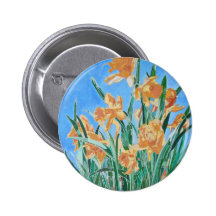 Golden Daffodils Pinback Button