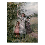 "Golden Days" Vintage Book Illustration Post Card