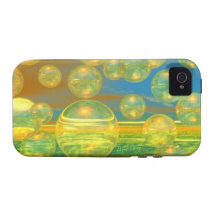 Golden Days - Yellow & Azure Tranquillity Vibe iPhone 4 Cases