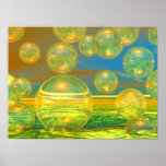 Golden Days - Yellow & Azure Tranquillity Posters