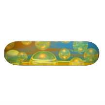 Golden Days - Yellow & Azure Tranquillity Skate Decks