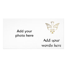 Golden Descent of The Holy Spirit Symbol Photo Card Template