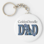 Golden Doodle DAD Keychain