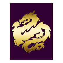GOLDEN DRAGON POSTCARD