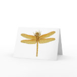 Golden Dragonfly Greeting Card