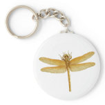 Golden Dragonfly Keychain