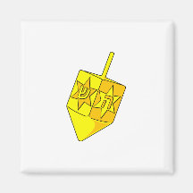 Golden Dreidel Magnet