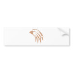Golden Eagle Looking Out Bumper Stickers