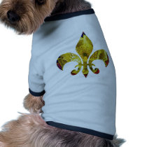 Golden Fleur-de-Lis  ;   ZazzleRocks Series Pet Tee