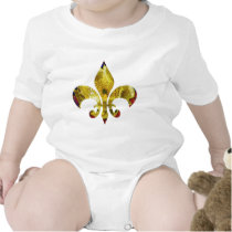 Golden Fleur-de-Lis  ;   ZazzleRocks Series Tees