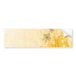 golden floral modern design bumper sticker